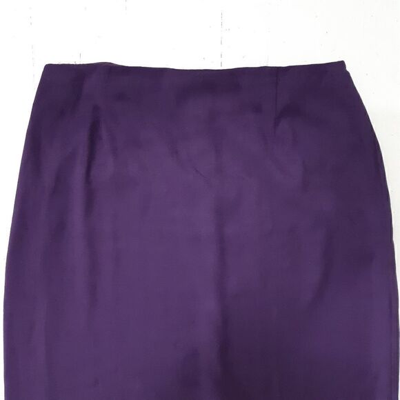 Purple Faux Suede Maxi Skirt - Picture 3 of 5